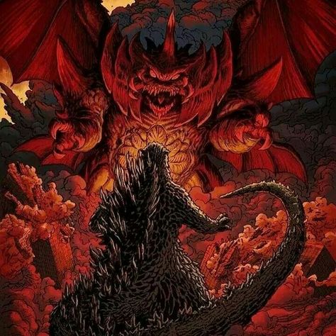 Destroyah Godzilla Vs, Godzilla, Red, Black