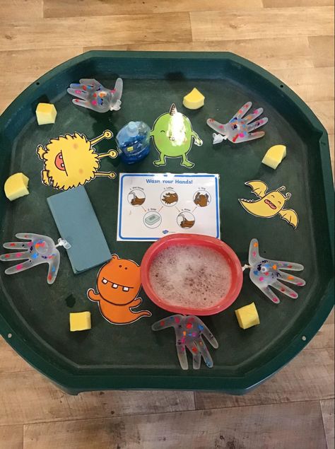 Hygiene Eyfs Activities, Self Care Eyfs Activities, Health And Self Care Activities Eyfs, Germs Preschool Activities, Germs Preschool, Germs Lessons, Healthy Habits Preschool, Germs Activities, Healthy Food Activities