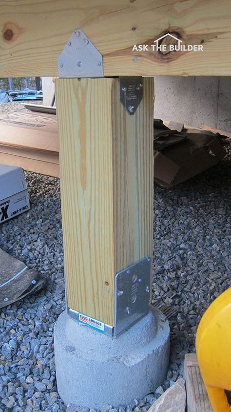 install deck post Deck Posts, Free Woodworking Plans, Woodworking Projects That Sell, Diy Deck, Have Inspiration, Diy Holz, Building A Shed, Beginner Woodworking Projects, Wood Plans