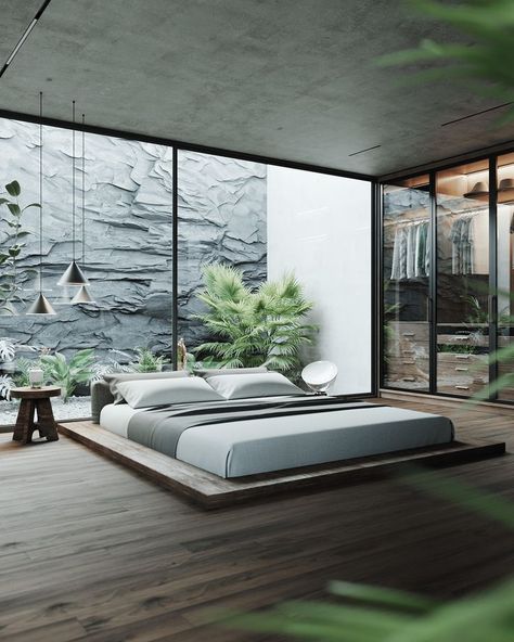 Natural Bedroom Design, School Gate, Natural Bedroom, Modern Luxury Bedroom, Interior Bedroom, Luxury Bedroom Master, Modern Bedroom Design, Home Room Design, Minimalist Bedroom