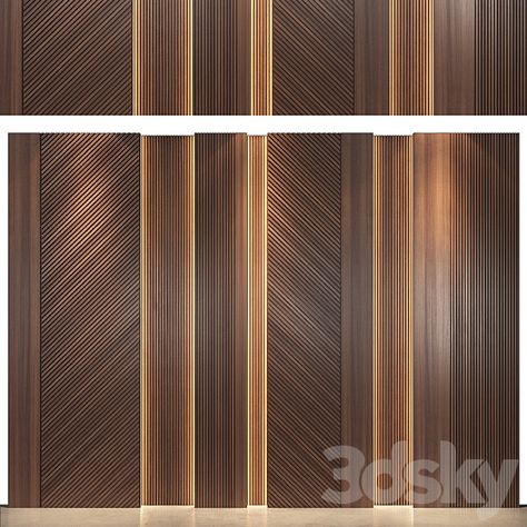 wall panels | set 121 - Other decorative objects - 3D Models Wood Panel Texture Modern, Wall Cladding Interior Modern, Wood Panel Texture, Wall Cladding Interior, Paneling Design, Dream Closet Design, Wall Panelling, Architect Design House, Wall Texture