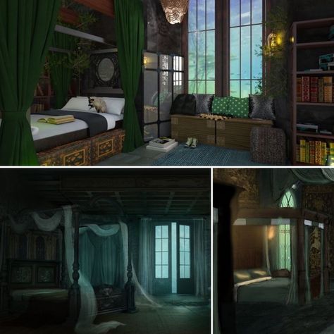 Harry Potter Dorm Room Ideas Shifting Slytherin, Slytherin Dorm Room Shifting, Slytherin Dorms, Slytherin Friends, Slytherin Dorm Room, Harry Potter Dorm Room, Slytherin Dormitory, Harry Potter Dorm, Slytherin Bedroom