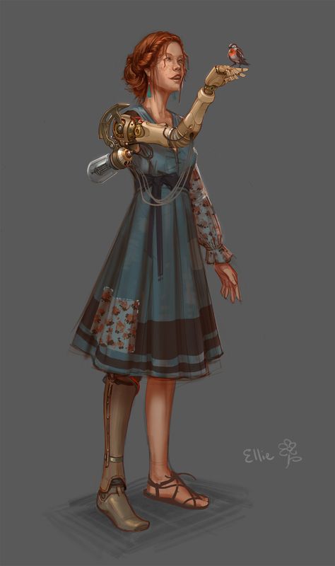 Ellie , Duncan Li on ArtStation at https://www.artstation.com/artwork/rxDN6 Clockwork Dnd, Steam Punk Character Design, Spelljammer Ships, Steam Punk Aesthetic, Punk Character Design, Steampunk Character, Steampunk City, Steampunk Aesthetic, Scifi Fantasy Art