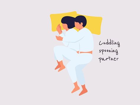 What does YOUR sleeping position say about you? | Daily Mail Online Big Spoon Little Spoon Cuddling, Spoon Cuddling, Big Spoon, Sleeping Positions, Sleep, Quick Saves