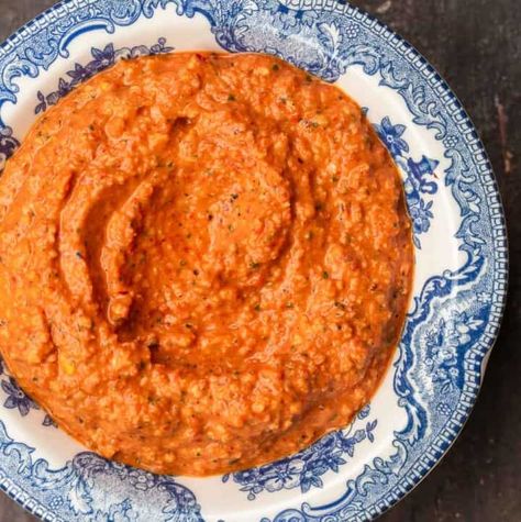 You searched for Sauce with fire roasted tomatoes - The Mediterranean Dish Bell Pepper Dip, Bell Pepper Sauce, Pepper Dip, Breaded Chicken Cutlets, Vegetable Kabobs, Romesco Sauce Recipe, Roasted Red Pepper Sauce, The Mediterranean Dish, Romesco Sauce