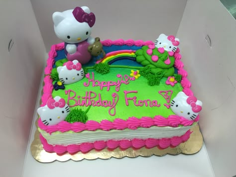 Hello Kitty Sheet Cake, Hello Kitty Bday Party Ideas, Strawberry Shortcake Birthday Cake, 19th Birthday Cakes, Hello Kitty Birthday Cake, Hello Kitty Birthday Party, Funny Birthday Cakes, 16 Birthday Cake, Hello Kitty Themes