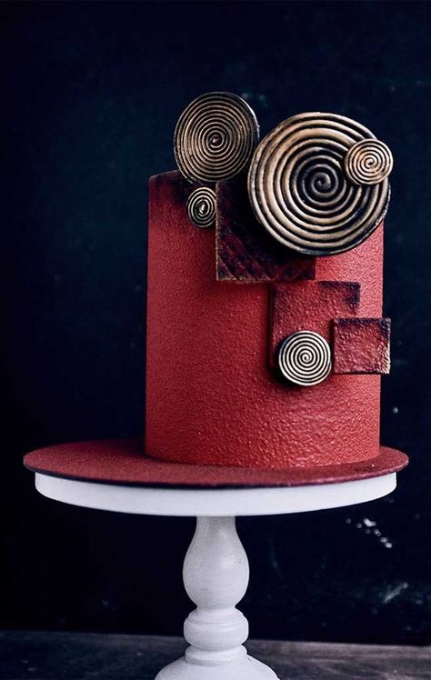 Industrial Wedding Cake, Simple Wedding Cake Ideas, Modern Cake Design, Cake Designs Wedding, Most Beautiful Wedding Cakes, Modern Wedding Cake Designs, Wedding Cake Simple, Cakes Pretty, Wedding Cake Options