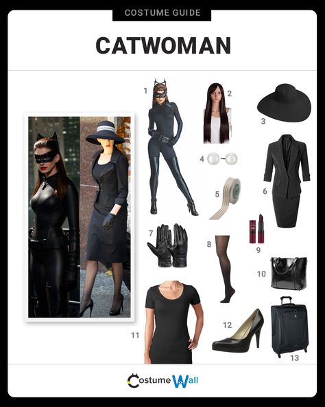 Diy Batwoman Costume For Women, Cat Woman Outfit, Teen Titans Outfits, Superhero Makeup, Black Widow Outfit, Batman Costume Diy, Modest Halloween Costumes, Rave Halloween, Superhero Halloween Costumes