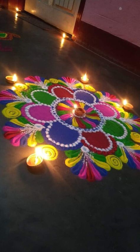 40+ Best Beautiful Designs of Rangoli for Diwali 2023 Diwali Rangoli Photography, Rangoli Instagram Story, Diwali Asthetic Pics, Rangoli Pics For Diwali, Diwali Rangoli Snap, Rangoli Snapchat Story, Dhanteras Snap, Rangoli Pictures, Diwali Asthetic Picture