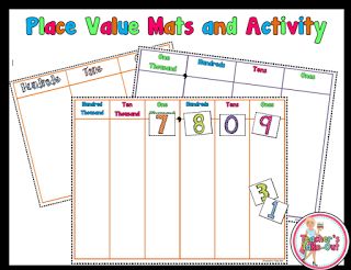 Free Place Value Mats and Activity for Reading Numbers Teacher's Take-Out Numeracy Intervention, Place Value Games, Place Value Activities, Teacher Freebies, Math Place Value, Math Intervention, Base Ten, Third Grade Math, Math Stations