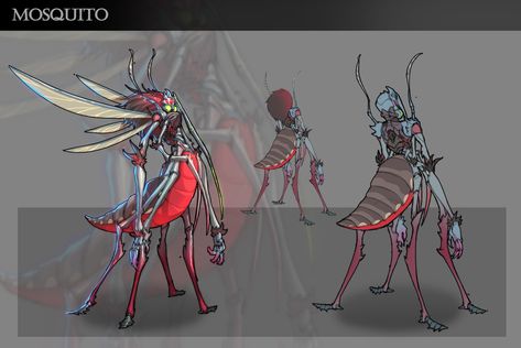 Mosquito Character Design, Universal Monsters Art, Monsters Art, Alien Concept, Fiction Idea, Universal Monsters, Fantasy Monster, Monster Art, Anime Character Design