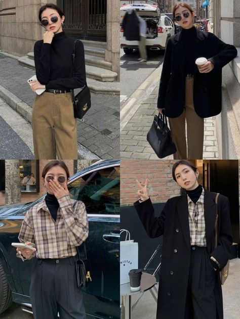 Boyish Outfits, Korean Casual Outfits, Style Hijab, Quirky Fashion, Woman Suit Fashion, Layering Outfits, Causual Outfits, Tomboy Fashion, 가을 패션