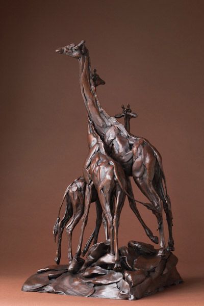 Giraffe Trio African Wildlife, Sculpture Clay, Giraffes, Animal Art, Greek Statue, Kids Fashion, Statue, Sculpture, Birthday