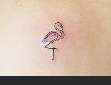 Pink Flamingo Tattoo, Flamingo Tattoo, Tattoo Cream, Mother Daughter Tattoos, Foot Tattoo, Tattoos For Daughters, Mom Tattoos, Love Tattoos, Pink Flamingos