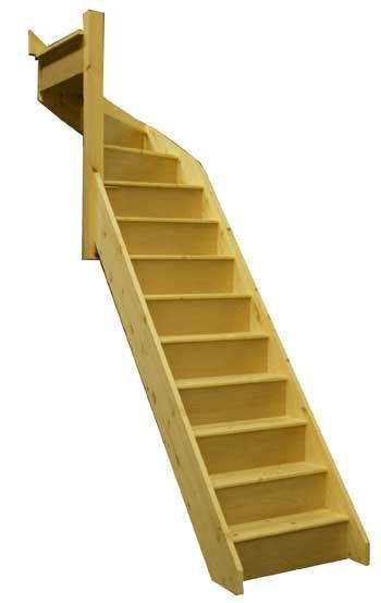 Space saving stairs -perfect go up into loft conversion without losing too much space from the main floor! Turning Stairs, Space Saving Stairs, Loft Staircase, Timber Stair, Stair Ladder, Attic Renovation Ideas, Wooden Staircase, Attic Playroom, Attic Loft