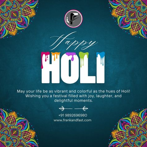 🎨🌈 Let the colors of joy and happiness paint your life this Holi! 🎉✨ Frank and Fast Interior wishes everyone a vibrant and lively celebration on this auspicious occasion. May your day be filled with love, laughter, and unforgettable memories. Happy Holi to all our dear customers, friends, and family in Navi Mumbai and beyond! 🥳🎨 #HappyHoli #FestivalOfColors #FrankAndFastInterior #NaviMumbai #CelebrationTime 🎉🌟 Holi Wishes Messages, Happy Holi Wishes, Holi Wishes, Holi Celebration, Joyous Celebration, Color Festival, Delicious Treats, Wishes Messages, Holiday Planning