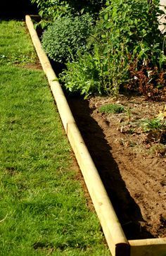 Timber Garden Edging, Landscape Timber Edging, Timber Edging, Wood Garden Edging, Wood Edging, Flower Bed Edging, Garden Edging Ideas, Landscape Timbers, Landscape Borders