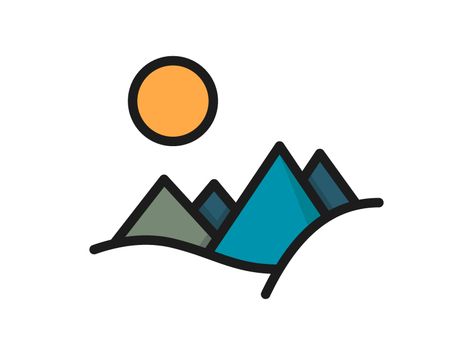 Mountains Mountain Icon Instagram Highlight, Divider Doodles, Mini Drawings Easy, Instagram Divider, Highlight Icons Instagram, Mountain Drawing, Instagram Cool, Icons Instagram, Instagram Background