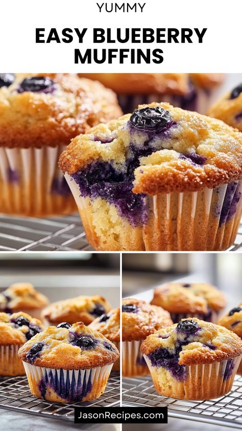 Looking for an easy blueberry muffin recipe that’s perfect for any occasion? Look no further! These delightful muffins are quick to whip up and can be customized with your favorite ingredients like nuts or spices. Whether you're hosting a brunch, enjoying coffee at home, or need a snack on the go, these blueberry muffins are versatile and satisfying. Plus, they freeze beautifully, so you can always have a tasty treat on hand when cravings strike! Frozen Blueberry Muffins, Blueberry Muffin Recipe Easy, Homemade Blueberry Muffins, Hosting A Brunch, Blueberry Muffin Recipe, Easy Blueberry Muffins, Best Blueberry Muffins, Snack On The Go, Breakfast Brunch Ideas