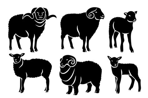 Free Vector | Hand drawn sheep silhouette Sheep Silhouette, Sheep Vector, Psd Icon, Vector Hand, Vector Photo, Graphic Resources, Sheep, Hand Drawn, Vector Free