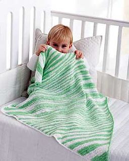 Ravelry: Green Crochet Blanket pattern by Bernat Design Studio Pink Baby Afghan, Striped Baby Blanket, Crochet Baby Blanket Free Pattern, Crochet Afghan Patterns Free, Blanket Crochet Pattern, Baby Afghan Crochet, Striped Blankets, Manta Crochet, Crochet Patterns Free Blanket