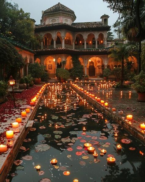 Elegant Indian Wedding Decor, Indian Aesthetic Architecture, Desi Wedding Reception, Indian Architecture Aesthetic, India Beautiful Places, Indian Palace Wedding, Luxury Travel Aesthetic, Desi Wedding Aesthetic, Green Indian Wedding