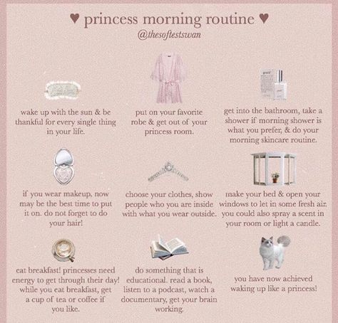 Princess Morning Routine, Sophia Coppola, Im A Princess, Etiquette And Manners, Ethereal Aesthetic, Morning Skincare, Princess Core, Princess Room, Angel Aesthetic