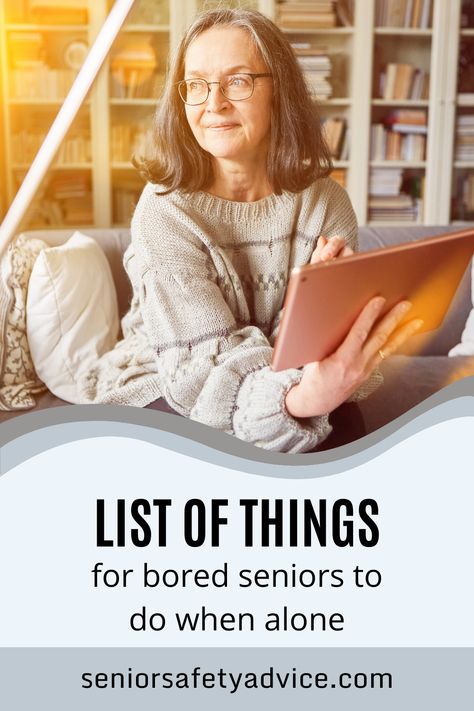 There are plenty of things for seniors to do when they're feeling bored. From easy crafts like making a quilt or painting a picture, to more challenging activities like learning a new language or playing chess, there's something for everyone. Check out this list of ideas and get started on keeping yourself busy and engaged! Things For Seniors To Do At Home, Independent Senior Living Activities, Activities To Do With Senior Citizens, Activities To Do With Seniors, Activities For Seniors At Home, Montessori For Seniors, Evening Activities For Seniors, Activities With Seniors, Activities To Do With Elderly People