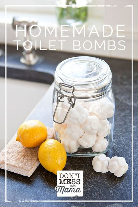 Homemade Toilet Bomb Fizzies - clean and deodorize toilets with this DIY non-toxic recipe - DontMesswithMama.com Clean Baking Pans, Natural Detergent, Diy Toilet, Deep Cleaning Tips, Toilet Bowl Cleaner, Homemade Cleaning Products, Toilet Cleaner, Donut Party, Natural Cleaners