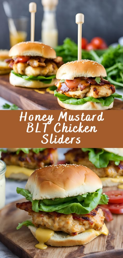 Honey Mustard Blt Sliders, Honey Mustard Chicken Blt Sliders, Honey Mustard Chicken Club Sliders, Grilled Chicken Blt Sandwich, Chicken Blt Sliders, Honey Mustard Chicken Sliders, Mini Chicken Sliders, Apple Slices Recipes, Honey Mustard Chicken Sandwich