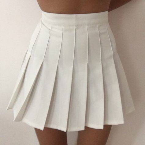 White Tennis Skirt, Tennis Skirts, Tennis Skirt, Just Girl Things, Teen Fashion Outfits, Teen Fashion, American Apparel, Cheer Skirts, Pleated Skirt