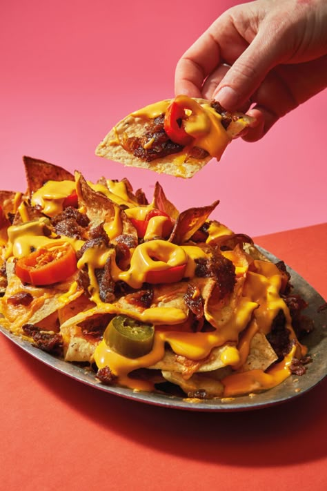 Cheesesteak Nachos from Nachos for Dinner - Workman Publishing Cheesesteak Nachos, Nachos For Dinner, Buffalo Chicken Nachos, Malaysian Cuisine, Sheet Pan Suppers, Storytelling Techniques, Dessert Photography, Nachos Recipe, National Geographic Magazine