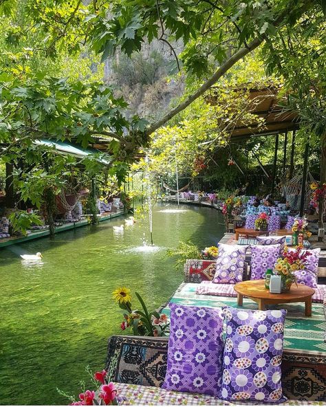 Saklikent Hidden Paradise Restaurant. Fethiye, Turkey. Photography by @gozdepekin #aroundtheworldpix Restaurant Paradise, Cozy Restaurant, Turkey Photos, Belek, Destination Voyage, Summer Bucket Lists, Alam Yang Indah, Beautiful Places To Travel, Pretty Places