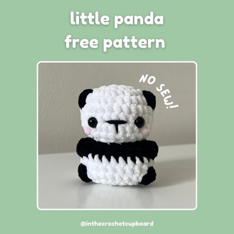 Cora | Free little panda pattern! R3 should say 1 sc, 1 inc x8 As a thank you (!!) for 2,000 followers, here’s a free no sew chonky little… | Instagram Chunky Yarn Crochet Pattern, Diy Finger Knitting, Chunky Yarn Crochet, Crochet Baby Projects, Crochet Penguin, Panda Pattern, Crochet Pig, Crochet Tutorial Pattern, Easy Crochet Animals