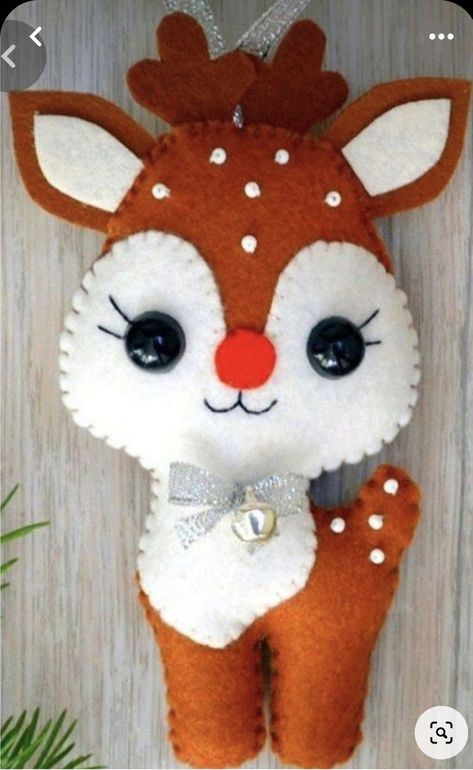 Christmas Decor Diy Cheap, Diy Felt Christmas Ornaments, Ornaments Ideas, Cheap Christmas Diy, Felt Crafts Christmas, Felt Animal, Diy Christmas Tree Ornaments, Handmade Holiday Gifts, Christmas Felt