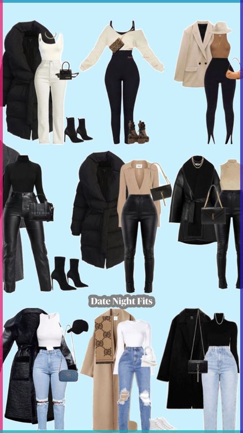 New York Outfits In March, First Date Outfit Ideas Winter, Fully Covered Outfits, Outfits Con Botas Y Jeans, Blind Date Outfit, Cold Date Night Outfit, Date Outfits Casual, Winter Date Night Outfits, Jacket Outfit Women