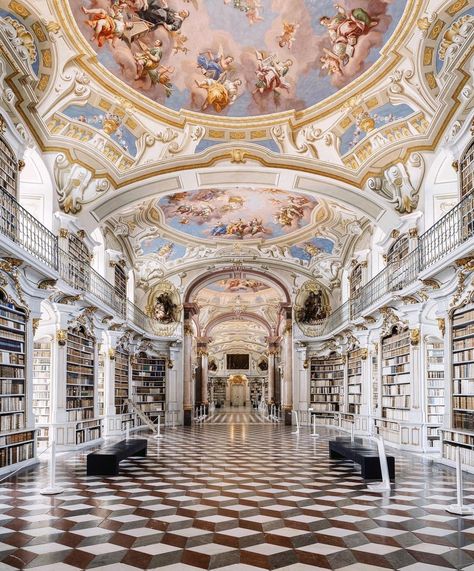 @journey.tom Admont Abbey Library, Seattle Central Library, Beautiful Libraries, Beautiful Library, Modern Library, Central Library, Ancient Books, Downtown Seattle, Famous Architects