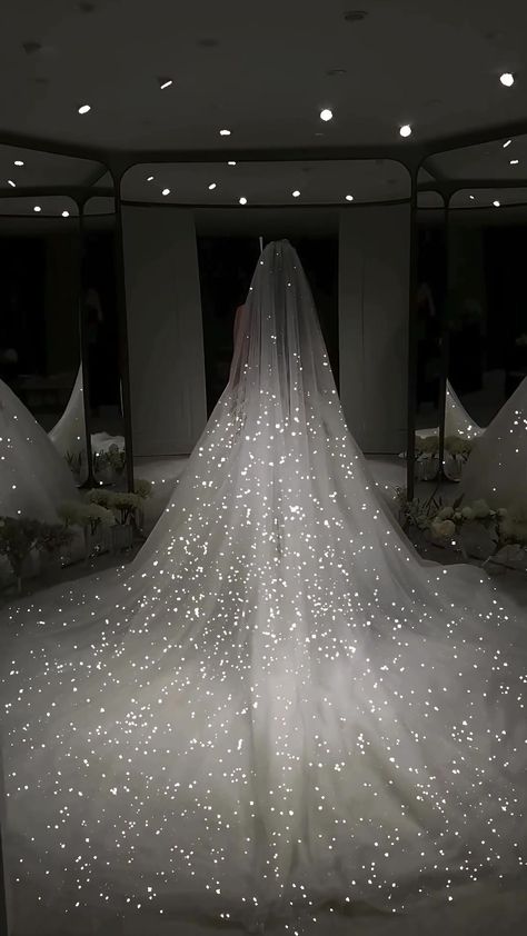 Wedding Dresses Wedding Dresses Celestial, Beaded Wedding Dress Crystal, Princess Wedding Dresses Sparkle, Glittery Wedding Dresses, Ballgown Wedding Dress Sparkly, Wedding Dresses Art, Sparkly Wedding Dress Ball Gown, Stars Wedding Dress, Wedding Dresses Glitter