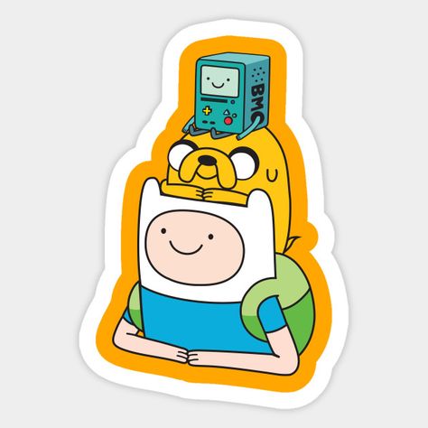 Fin E Jake, Adventure Time Stickers, Cabinet Stickers, Adventure Time Tattoo, Time Stickers, Adveture Time, Finn Jake, Adventure Time Finn, Stickers Kawaii