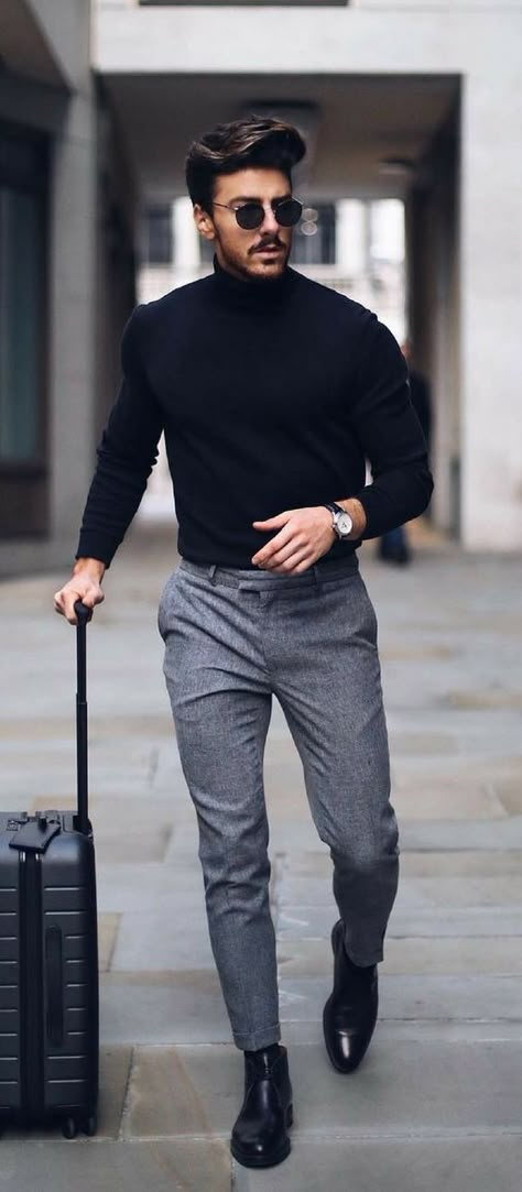 Mens Fall Outfits, Men's Business Outfits, Mens Business Casual Outfits, Herren Style, Mens Fashion Edgy, Mens Fashion Smart, Mens Winter Fashion, Mens Fall, Mens Fashion Summer