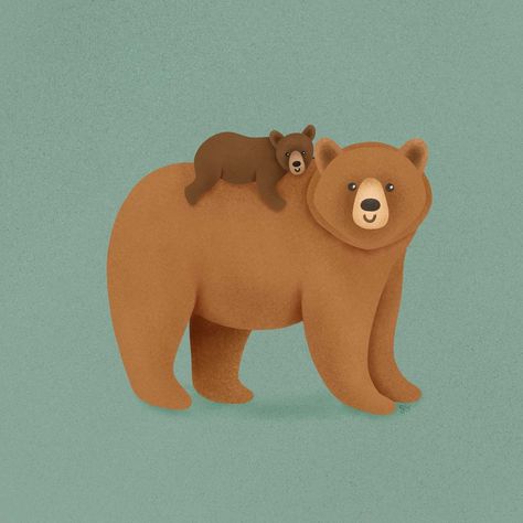 I haven't drawn a bear in awhile, so today's #doodleadaymay prompt, mother, seemed like the perfect time to draw a mom and cub! Plus, it's Mother's Day here in the United States, so happy Mother's Day to all of the moms out there! . . . . #bearillustration #brownbears #doodleaday #bearsareawesome #cutebears #brownbearart #illustration #adobefresco #madeinadobefresco #illustratorsofig #dottieandcaro Mama Bear Picture, Mama Bear Illustration, Bear Sleeping Illustration, Brown Bear Art, Bear Eating Honey Illustration, Bear Icon, Mamma Bear, Momma Bear, Bear Illustration