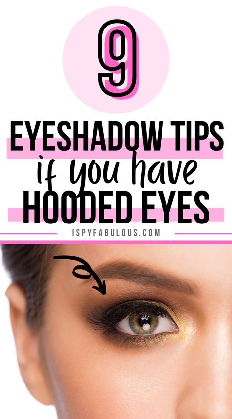 If you try most eyeshadow tutorials, they're not going to turn out the same on hooded eyes. So, check out these tips for the best way to accentuate hooded eyes. Eye Shadow Tips, Tips For Hooded Eyes, Hooded Eyes Tutorial, Eye Makeup For Hooded Eyes, Eyeshadow For Hooded Eyes, Hooded Eye Makeup Tutorial, Hooded Eyelids, Eye Makeup Application, Eyeshadow Tutorials