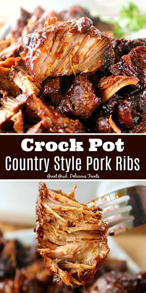 Country Style Pork Ribs Crock Pot, Crockpot Pork Ribs, Pork Loin Ribs, Boneless Pork Ribs, Country Style Pork Ribs, Crockpot Ribs, Boneless Ribs, Slow Cooker Ribs, Pork Rib Recipes