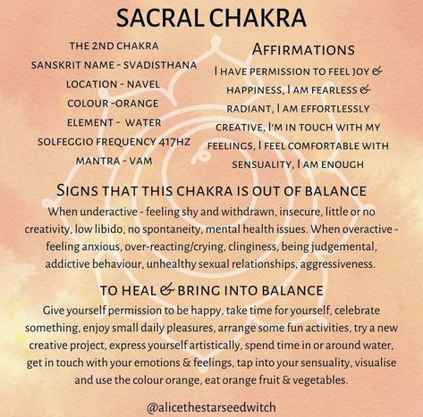 Chakra Mantras, Wicca Aesthetic, Chakra For Beginners, Vibrations Quotes, Sacral Chakra Affirmation, Aesthetic Magic, Sacral Chakra Healing, 2nd Chakra, Chakra Healing Meditation