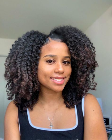 673 Likes, 105 Comments - Ash 💛 (@afro.ash_) on Instagram: “Have you ever tried a Braid & Curl? I am loving 🥰the results of this Braid & Curl I did with only…” Tiffin University, Stretched Natural Hair, Blown Out Hair, College Graduate, Graduation Hairstyles, Blowout Hair, Braid Out, Twist Out, Curly Girl Hairstyles