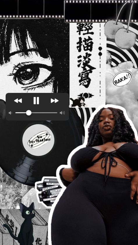 #simpleaesthetic #blackandwhite #blackaesthetic #blackandwhitecollage #blackwoman #moodboard #plussize #aesthetic Plus Size Wallpaper, Plussize Aesthetic, Aesthetic Shuffles, Simple Aesthetic, Wallpaper Black, Connect With People, Black Aesthetic, Your Aesthetic, Creative Energy