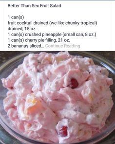 Fruit Salad Recipe, Fruit Salad Easy, Fluff Desserts, Jello Desserts, Junk Yard, Fruit Cocktail, Ambrosia Salad, Jello Recipes, Fruit Dishes