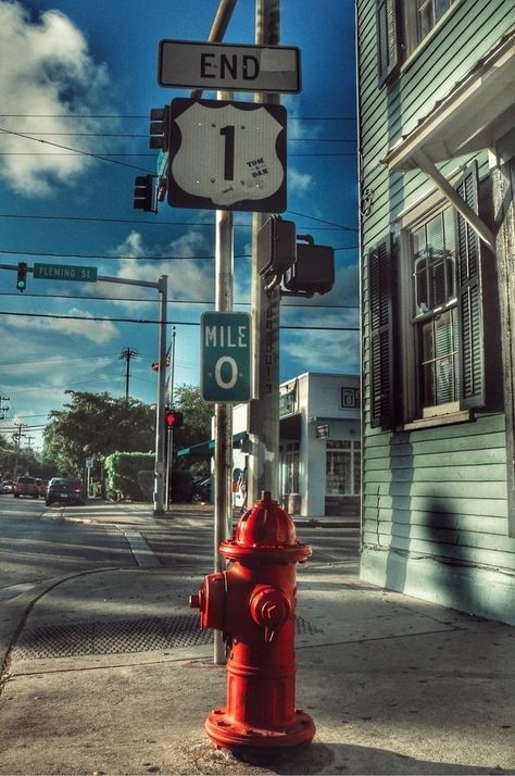 Last Stop On Market Street, Usa Florida, Market Street, Fire Dept, Fire Hydrant, Key West, Fire Trucks, Mobile Wallpaper, Magazine Covers