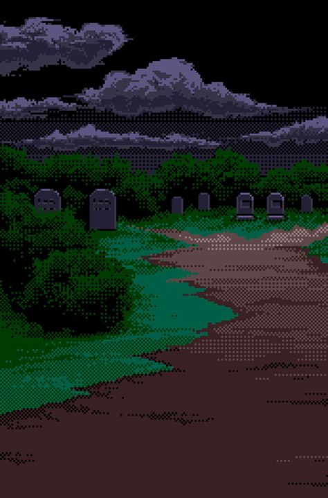 Creepy Pixel Art Wallpaper, Pixel Art Landscape, Piskel Art, 8 Bit Art, Pixel Art Background, Arte Peculiar, Cool Pixel Art, Pix Art, Pixel Art Design