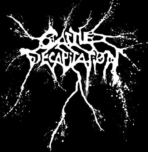 Cattle Decapitation, Norwegian Black Metal, Metal Band Logos, Metal Font, Art Zine, Metal Lettering, Design Moodboard, Band Wallpapers, Band Logo